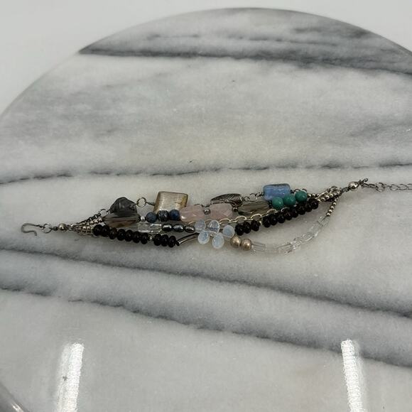 Handmade beaded multi strand bracelet - Picture 2 of 5